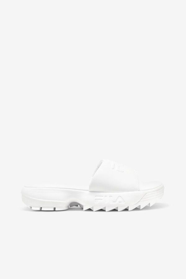 Fila Disruptor Men's Sandals - White/White/White,NZ 597-25764